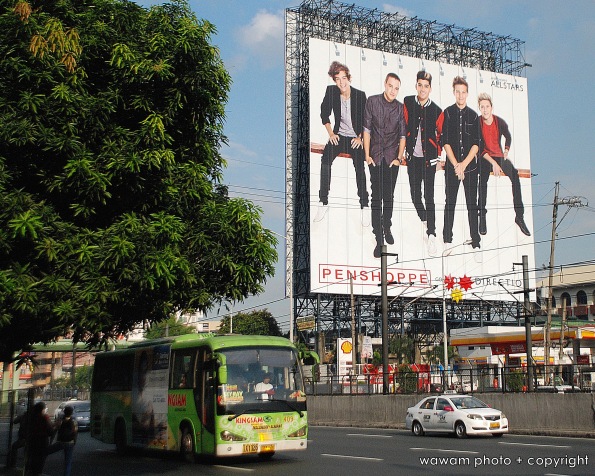 on ground level EDSA to get a sense of the size of the billboard